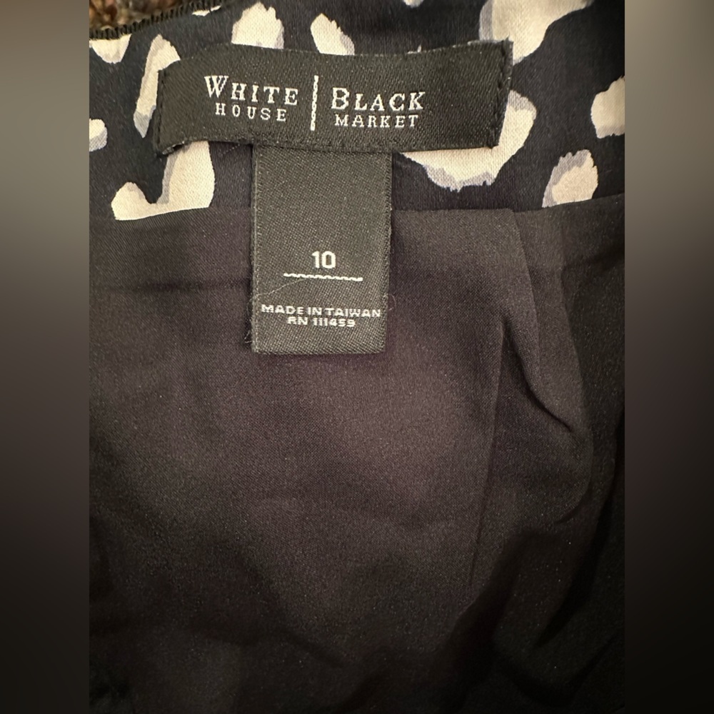 EUC WHBM BLACK & WHITE CHEETAH ANIMAL PRINT SKIRT WORN ONCE ITS TOO BIG